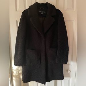 French Connection Fuzzy Faux Fur Coat